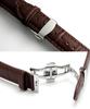 KNIS Varnish Made In Japan Automatic Watch Sapphire Glass Leather Strap 10 ATM Water Resistant Mechanical Brown Champagne Gold Men's KN001-SGBRLE