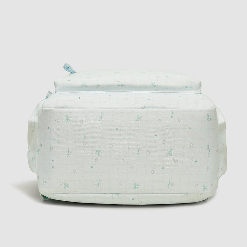 Cute Printed Backpack with Front Pocket and Side Pockets for Students and Daily Use