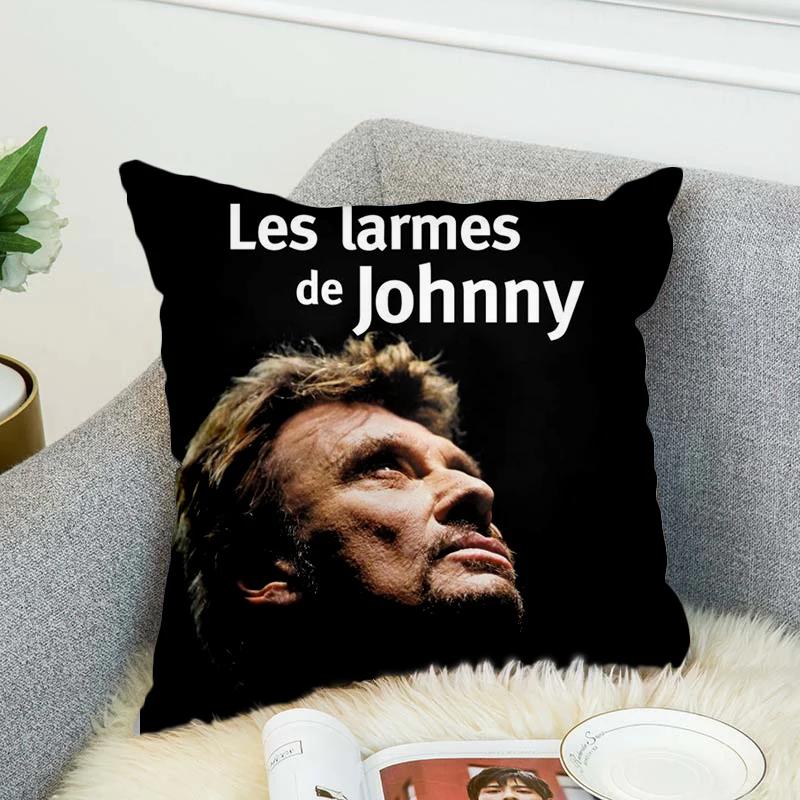 Johnny Hallyday 3d All Ove Printed Pillow Case Polyester Decorative Pillowcases Throw Pillow Cover Style-3