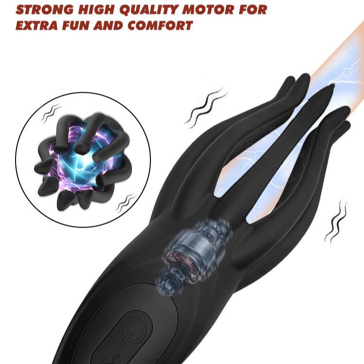 Electric Shock Glans Vibrator Male Masturbator Cup