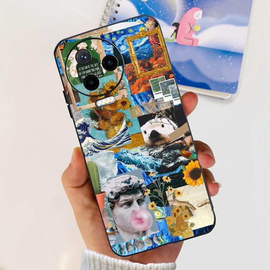 For Infinix Note 12 2023 Case X676C Cute Fashion Painted Cover Soft Silicone Phone Cases For Infinix Note 12 Pro 4G X676B Bumper