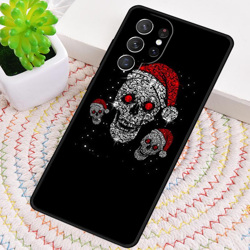 DIAMOND SKULL Phone Case for Samsung Galaxy note 10 pro S26 Ultra S23 S24 FE S25 S21 S22 PLUS shockproof Cove