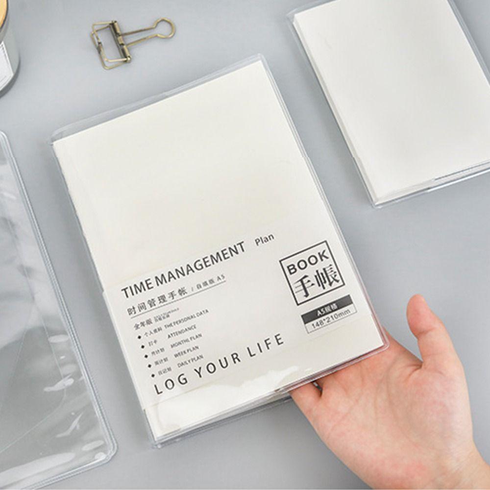Transparent Notebook Protective Sleeve A5/A6 Scrapbooking Cover  Agenda Planner