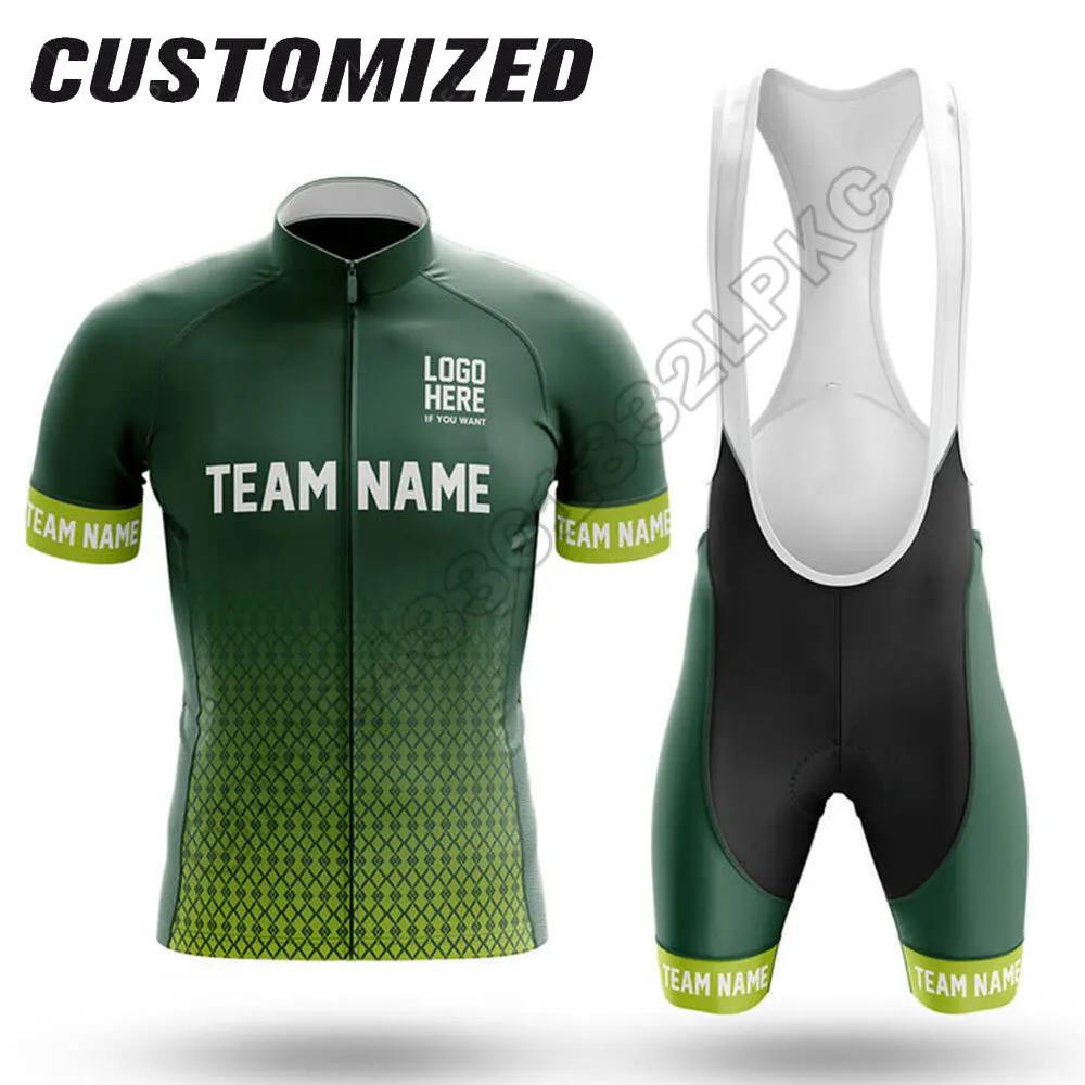 2025 Conjunto de Jersey de Ciclismo Personalizado com Nome Manga Curta Verão Masculino Roupas de Ciclismo para Equipe Ropa Ciclismo Vestuário de Bicicleta