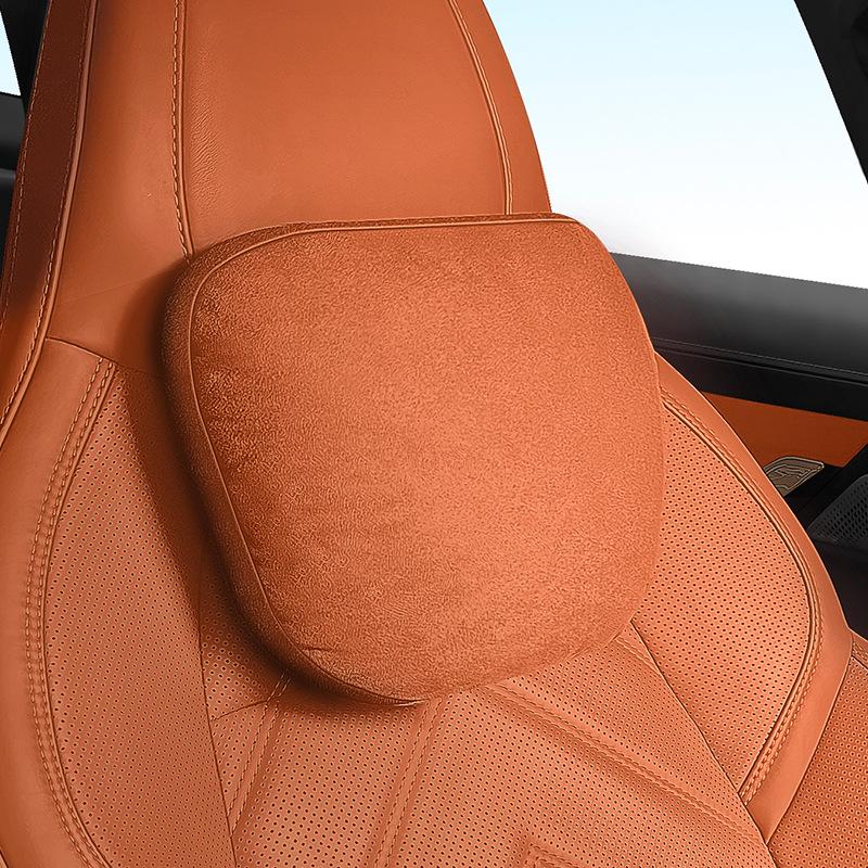 Luxury Suede Car Neck and Lumbar Support Pillow for Xiaomi SU7