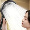 15cm Round Love Flower Showerhead: High-Pressure Spray Head with Super Absorbent Bathroom Home Shower Head Set for Large Water