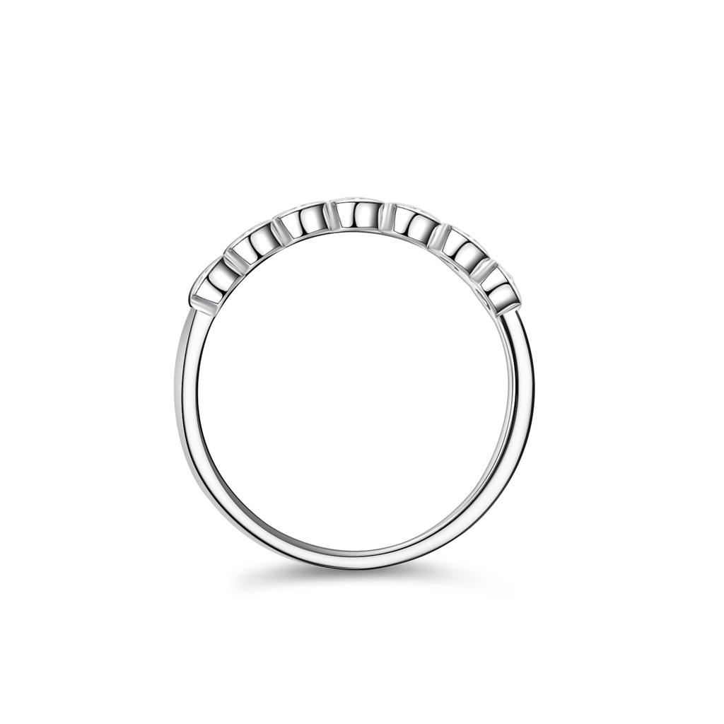 Inel moissanit femeie inel argint 925 flash diamant ins inel cu diamant inel drept rând cu șapte stele propunere verighetă cu diamante cadou