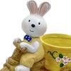 2 Stück Kaninchen Blumentopf Pflanze Cartoon Geschenk Skulptur Vase Make-up Pinsel Behälter
