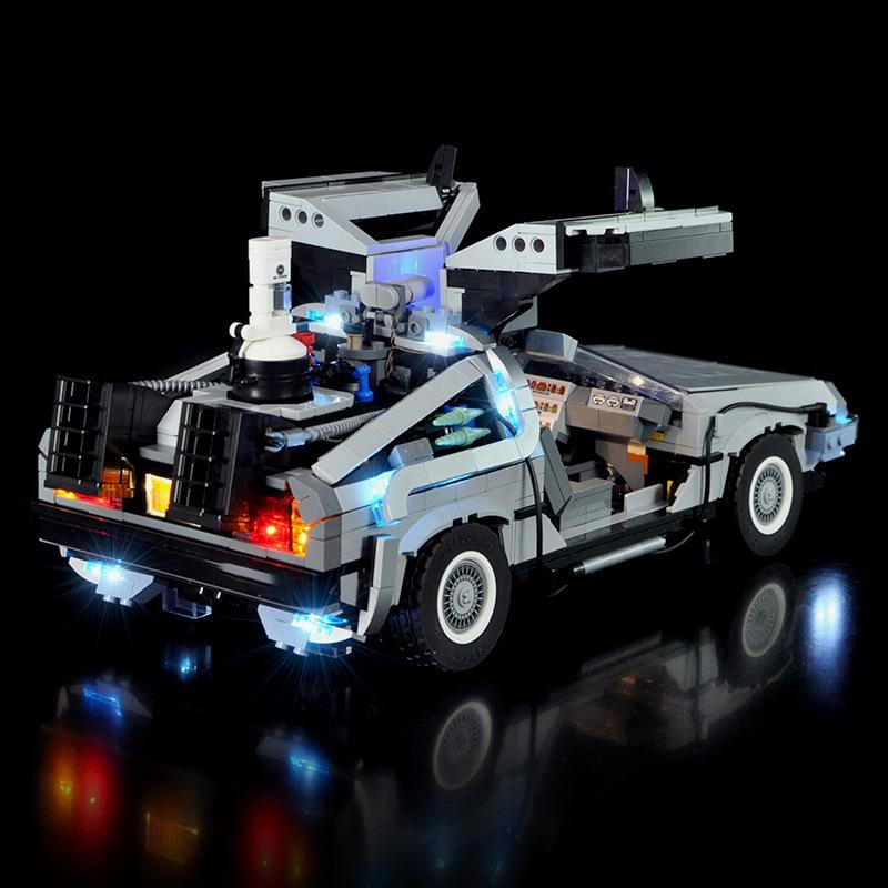 LED Lighting Kit Compatible with Lego 10300 Back to the Future Time Machine Racing Car Model (NOT Include The Model Bricks)