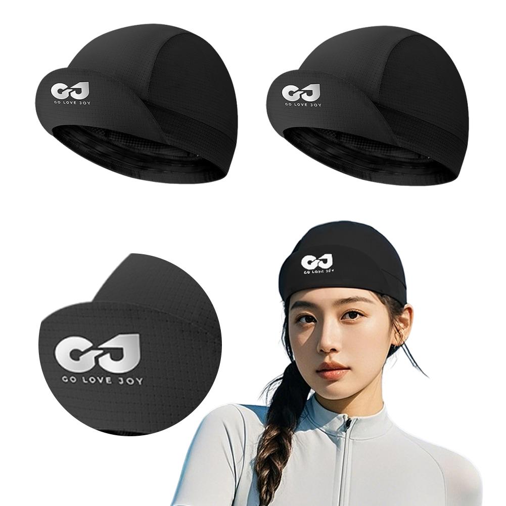 Helmet Liner Sweat-Wicking Under Helmet Cycling Hat Lightweight Helmet Cycling Cap Breathable Sports Hat for Skiing Cycling nero