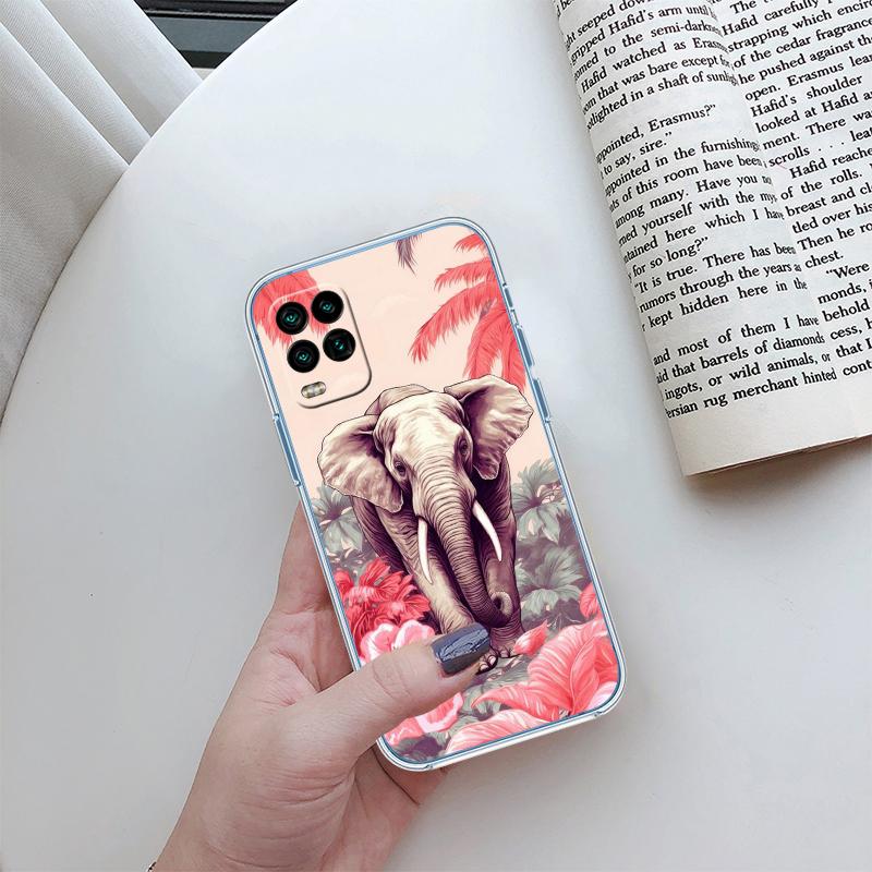 RP5 Animal Elephant Transparent Case for LG K22 K30 K40 K40S K41 K42 K50 K50S K51 K51S K52 K61 K62 K71 K92 Q60 Q61 V40 V50 V60