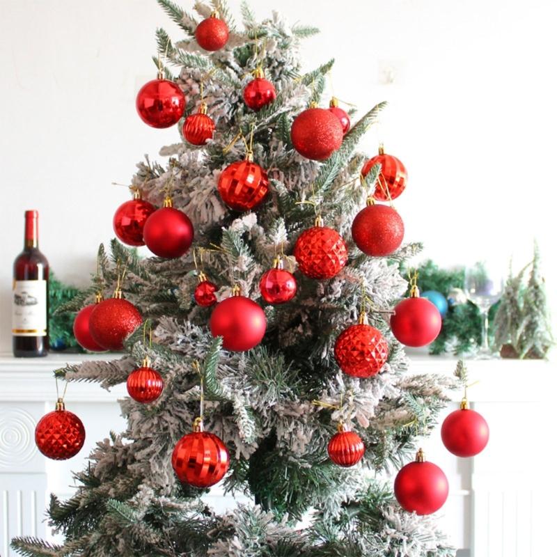 Colorful Christmas Ball Ornament 100pcs/box Christmas Holiday Festival Home