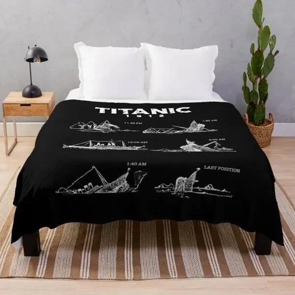 Titanic Sinking Throw Blanket Super Soft Fuzzy Cozy Warm Plush Blanket for Bed Couch Chair Living Room Spring Fall Winter Spring