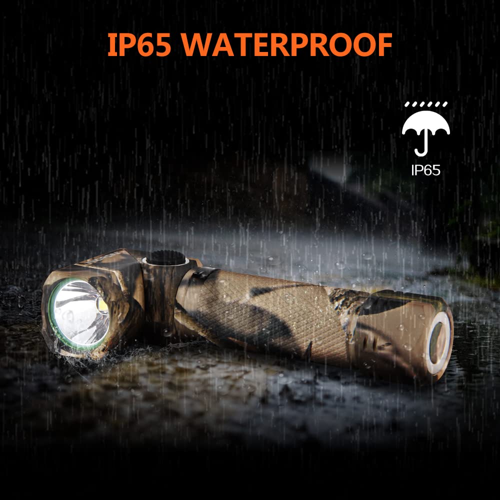 NICRON LED Handlampe L-Form L-Form Schwenkkopf mit Clip Magnetische Brustleuchte Klein Freihändig Kompakt Tragbar Outdoor Wartung Inspektion Arbeit