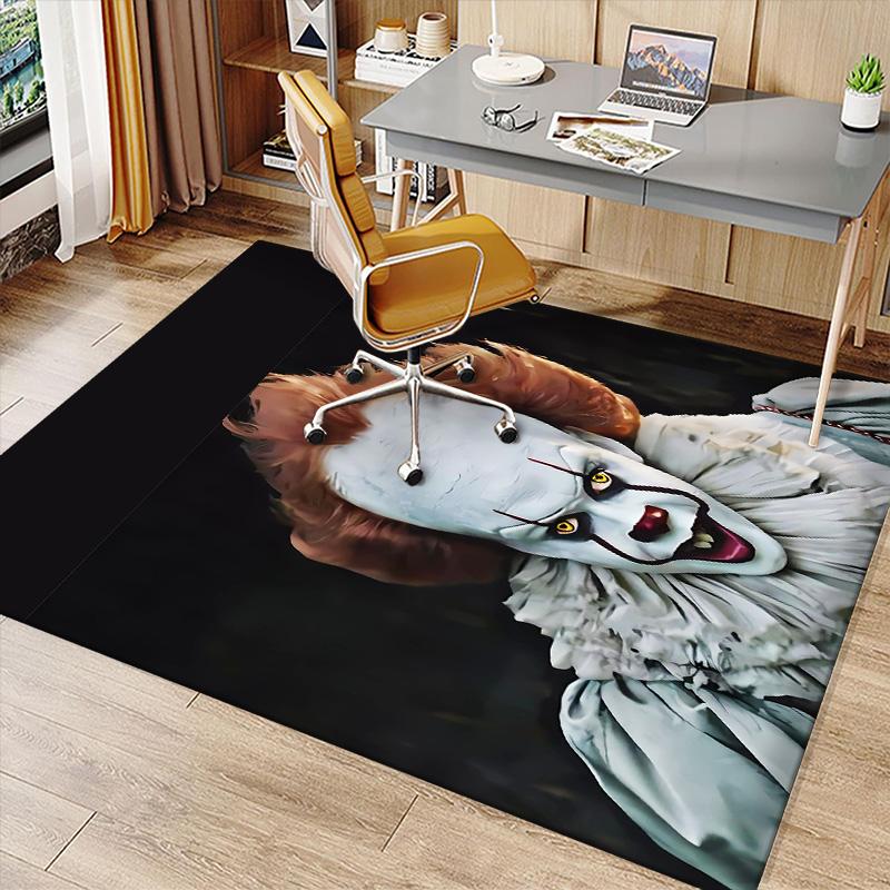 Pennywise the Dancing Clown3 Printed Absorbent Washable Carpet, Non-Slip Bathroom Mats, Kitchen Rugs, Yoga Mat,Living Room Entrance, Camping Picnic Ru