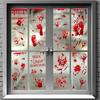 1 Sheet Red Blood Sticker Car Funny Halloween Theme Bleeding Decal Self-Adhesive Sticker Car Headlights Window Headlamp Taillight Car Decal Decoration