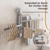 Modern Minimalist Plastic Rotating Towel Rack With Suction Cups For Bathroom Organization