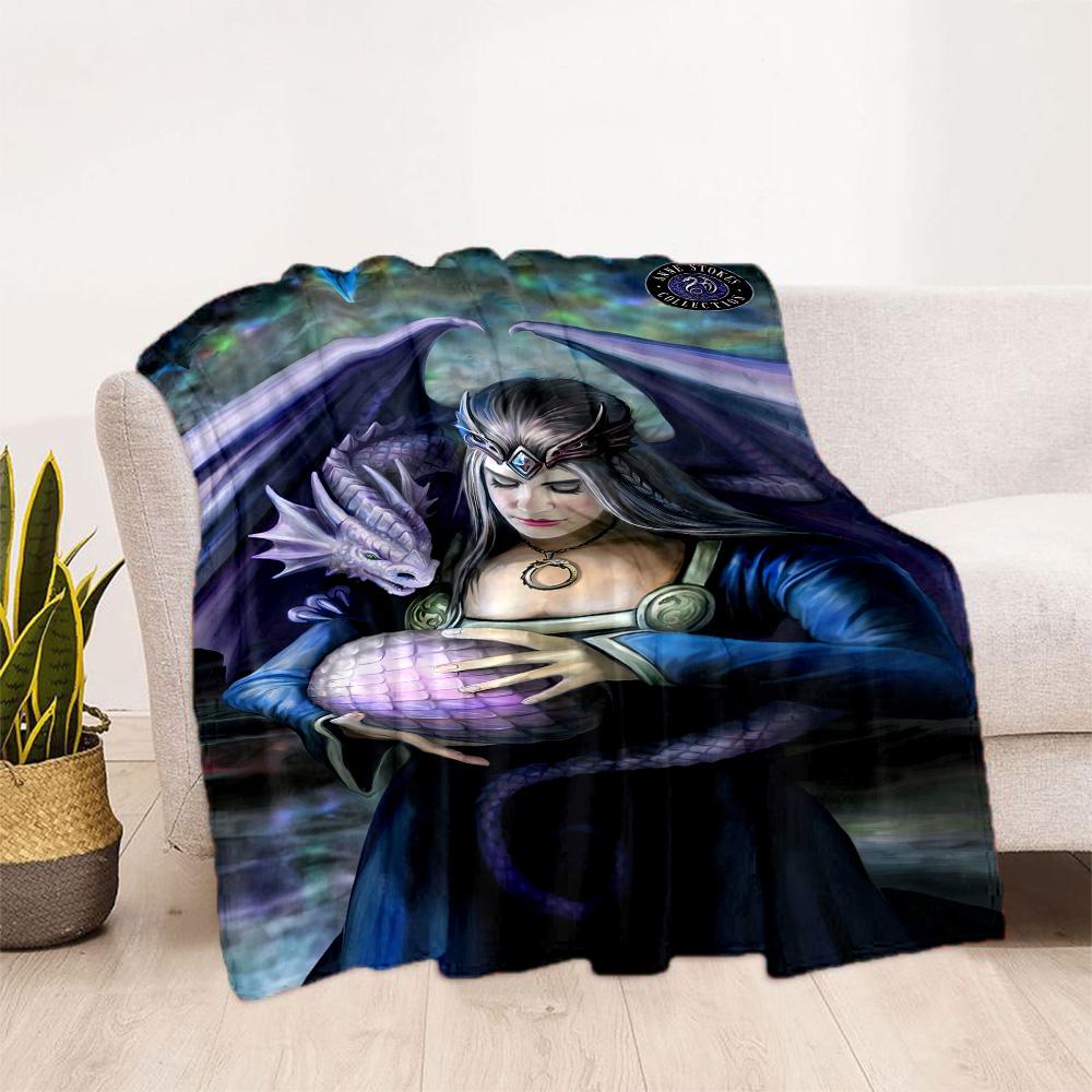 Gothic Style Blanket Durable Comfort Great for Couch Office Picnics All-Season Use Warmthful Decor Ideal Gift for Friends Family Couples Picnic