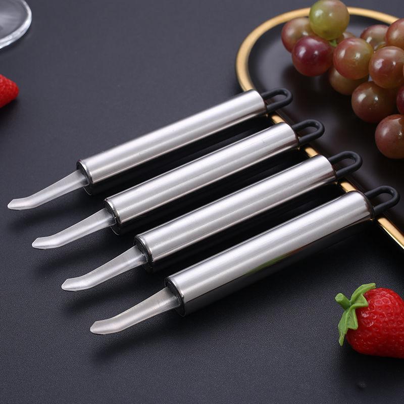 Stainless Steel Longan Pit Remover, Large Shrimp Back Knife, Shrimp Brain Digging Tool, Meat and Heart Peeling Machine