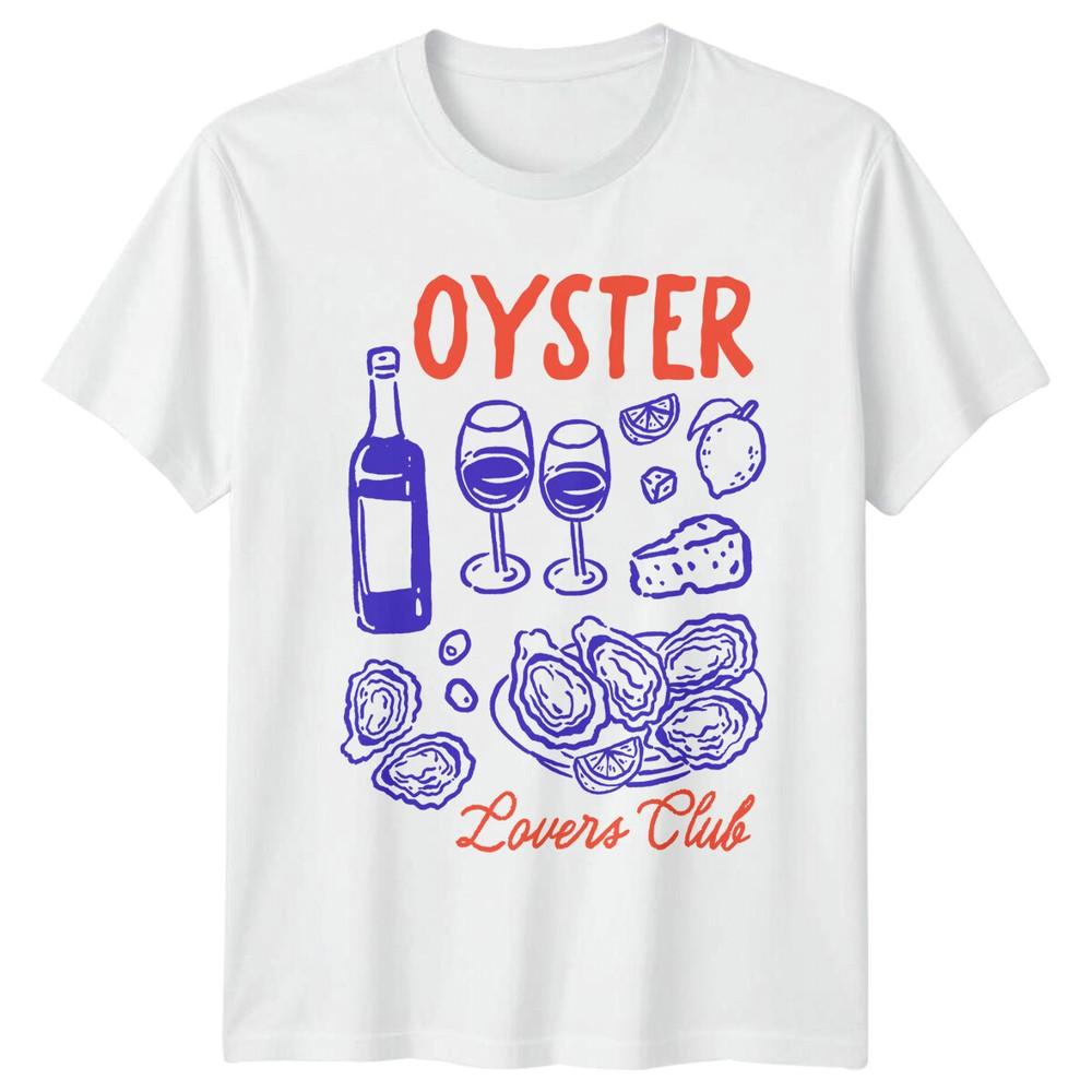 Oyster Lovers Club Oyster Food Unisexs TShirt Unisexs Tee Graphic Top S