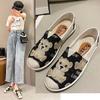 Spring and Autumn new cloth shoes single shoes medium casual canvas shoes cotton mop soft sole