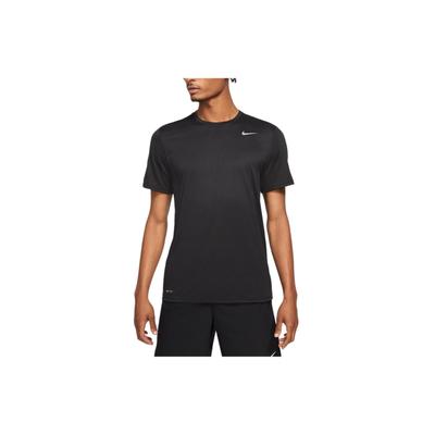 Pulôver de Gola Redonda com Logotipo Dri-Fit Confortável de Secagem Rápida Casual Manga Curta Camiseta Masculina Preto Cinza Fresco HF0507-010