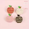 2D Flat 4 Pack Teacher Apple Brooch Oil Drip Brooch Brooch Clothing Accessories Buckle Pin Japanese Acrylic Brooch