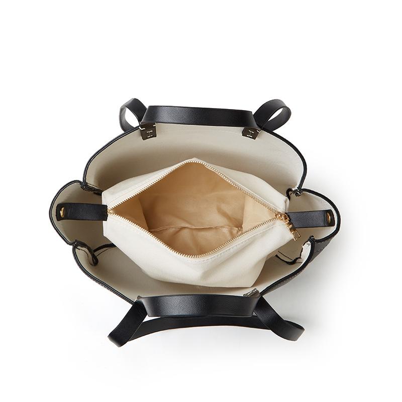 High-end Hand-held Vegetable Basket Bag Simple and Fashionable Single-shoulder Large-capacity Tote Bag