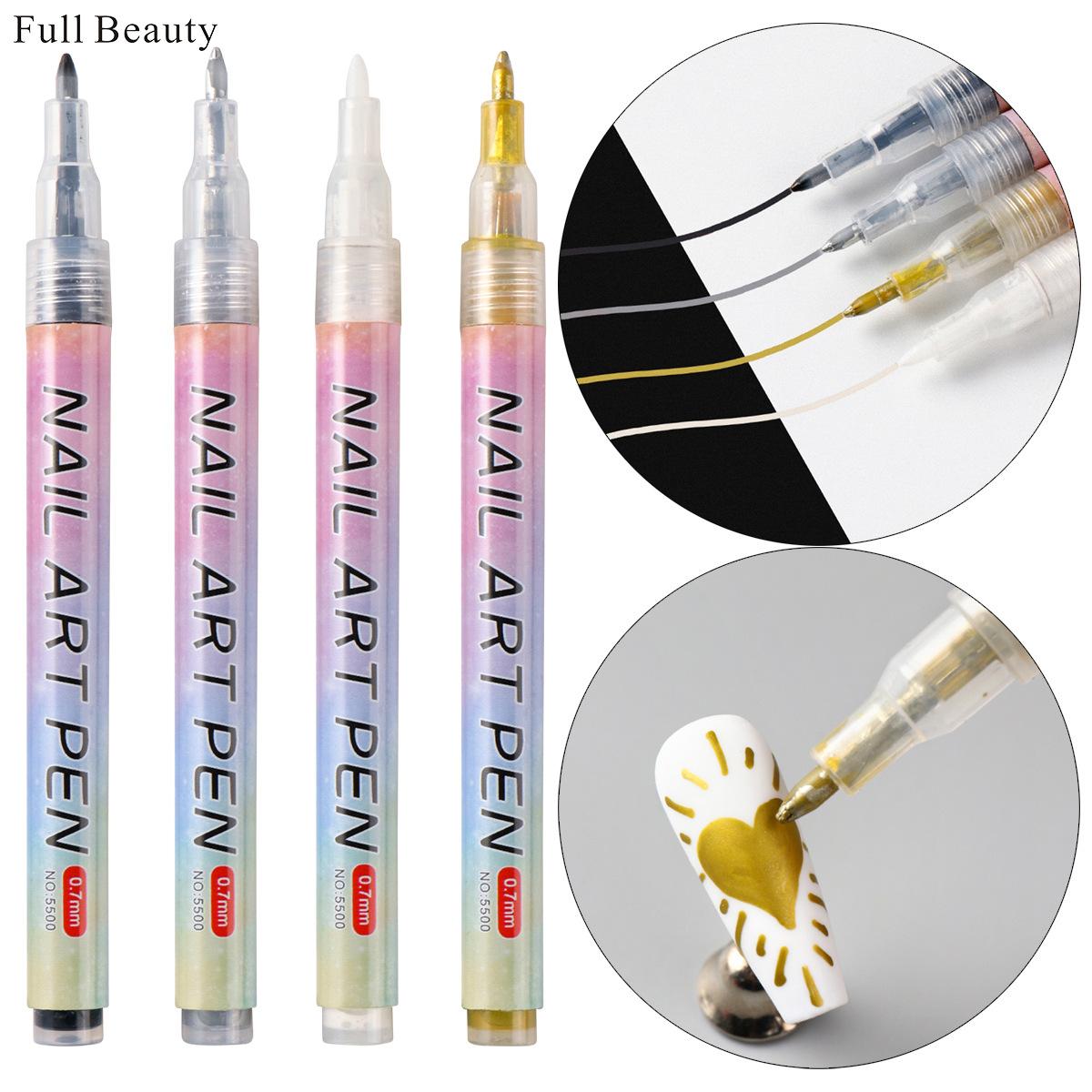 

New Graffiti Pen Painting Pen Nail Quick Drying Mark Hook Pen Nail Art Tool