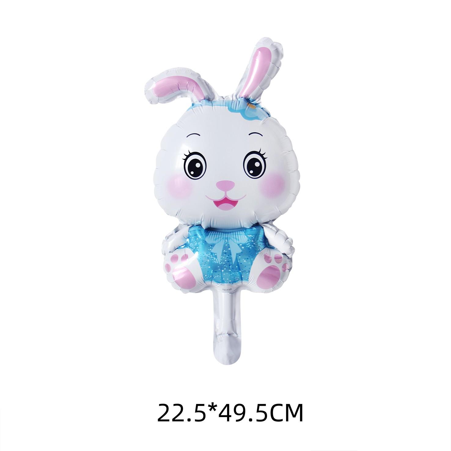 

10pcs Mini Animal Aluminum film balloon Cartoon Rabbit Balloon Children Birthday Party Decoration Baby Shower Toys event props Other рубіновий