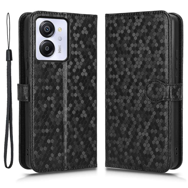 Pro Blackview Color 8/Oscal Modern 8 Stojánkové pouzdro Vzor teček Magnetické zapínání PU kůže Kryt na telefon