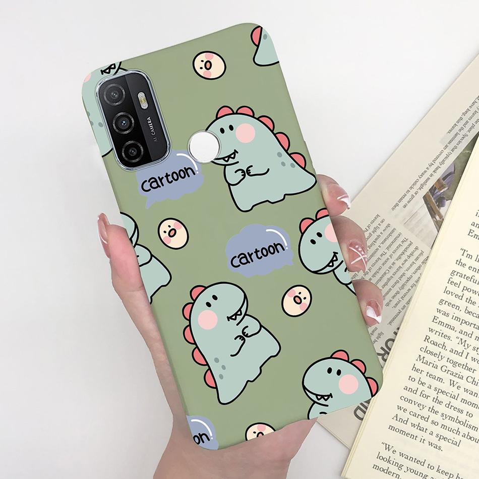 For OPPO A53S 2020 Case Cartoon Coque Heart Painted Silicone Phone Back Cover For Oppo A53s A 53s A53 S Oppoa53 2020 Shell Case