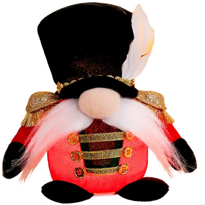 LED Christmas Gnomes Decors,Scandinavian Tomte Nisse Gnomes Swedish Table Decors J0MC
