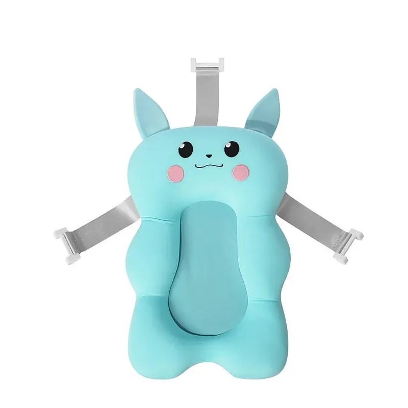 Badekissen für Kinder, Sitzstützmatte, faltbare Babybadewannenauflage/Stuhl, Badewannenkissen, Kleinkinder, rutschfest, weich, bequem, Körperkissen