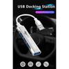 New Type-C Turn USB Adapter Multi Port Distributor Hub Car Accessories For Ford Fiesta Mondeo Focus Fusion Escape Shelby Edge Kuga