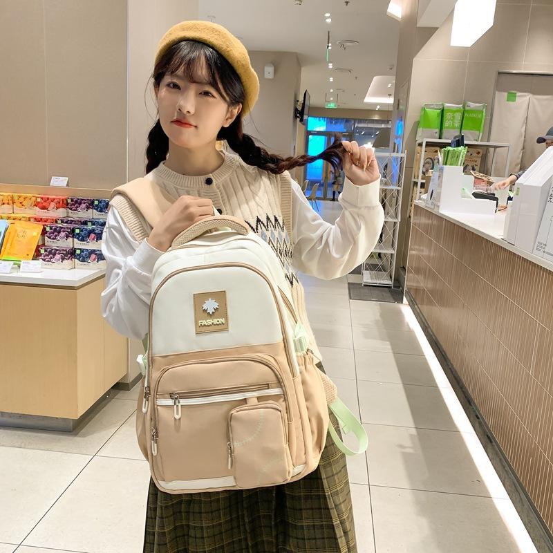 New Casual Junior High School Student Schoolbag Girl High School Student Business Lightweight Backpack Computer Bag