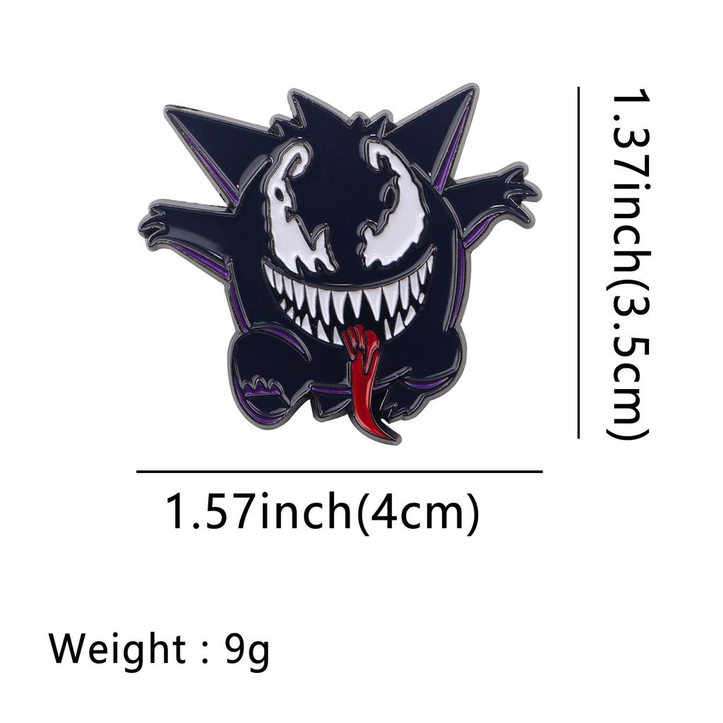Kawaii Elf Anime Cartoon Enamel Pin Elegant Lapel Pins for Backpacks Clothes Gengar Badges Cute Brooch Jewelry Gifts for Friends