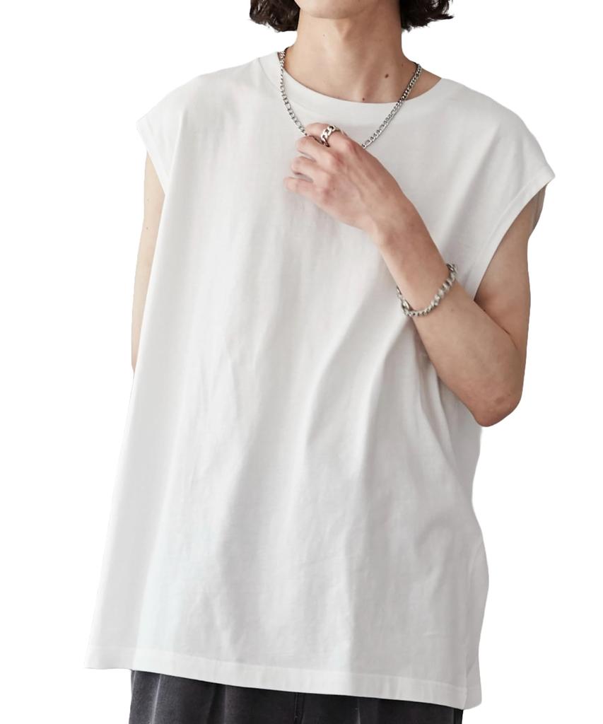 WEGO Sleeveless Cotton Oversized Tank Loose Plus Size White Men's T-Shirt, Unisex, Top, Simple, Fit, Sizes, Gift, Spring/Summer/Autumn, Small,