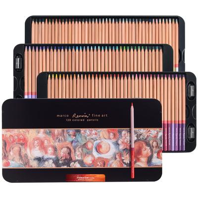 Marco Coloring 120 Coarse Large Easy To Pencil Sharpener For and Professional Iron Luxury Colors Pencils, Colors, Oil-Based, Professional, 3.7mm Core,