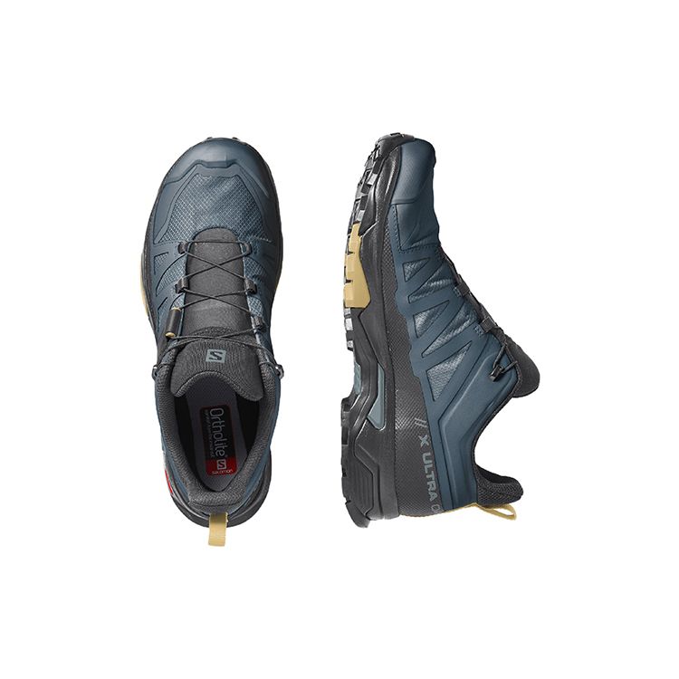 Salomon X Ultra 4 Gore-Tex Comfortable Durable Outdoor Shoes Low Top Men Shoes Black Blue 416230