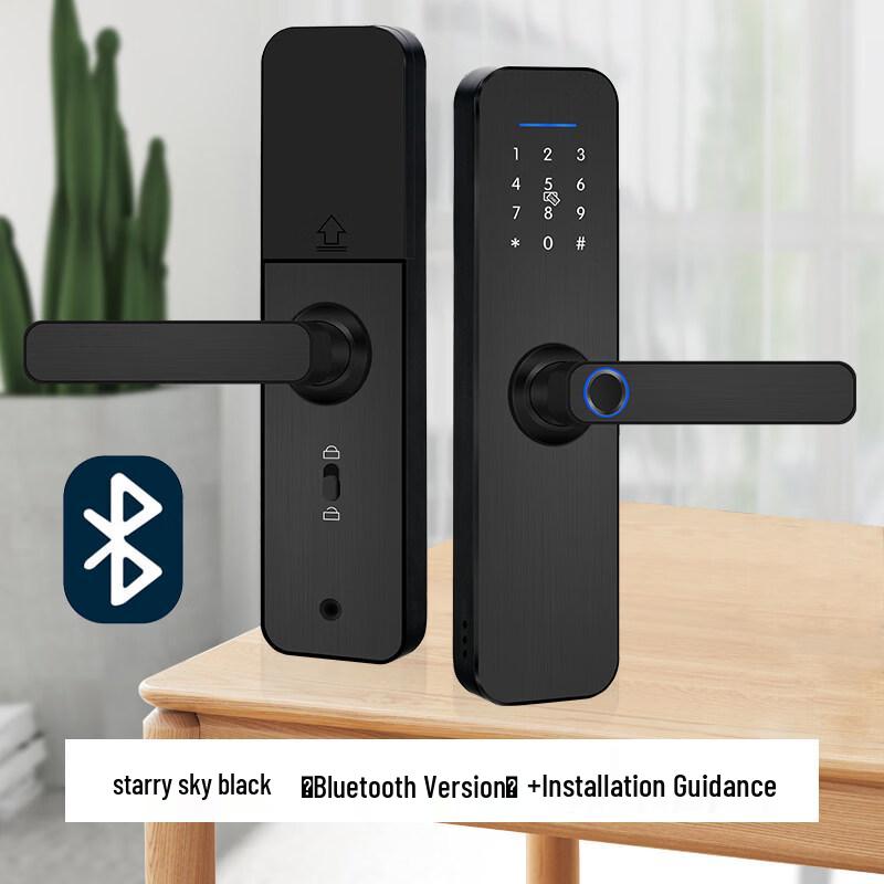 LUSE Smart Fingerprint Wooden Door Lock