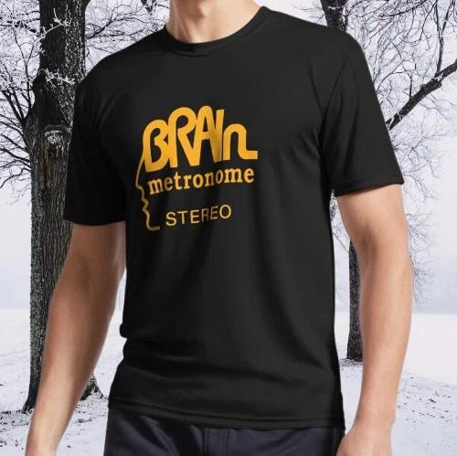 

Brain Records Krautrock orange Active Logo TEE T-Shirt Funny Size S to 5XL S