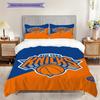 New York Knicks Colori Audaci Set Dinamico Tre Pezzi(1 * copripiumino + 2 * federa, senza nucleo)Copripiumino e federa Morbido e confortevole