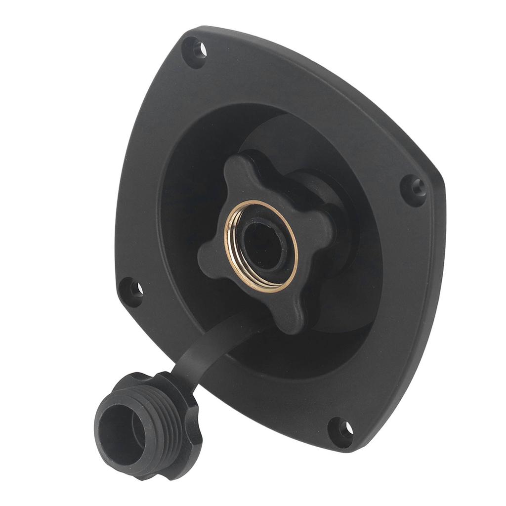 Rv Wall Mount Water Inlet Pressure Regulated City Water Entry with Quick Connector for Trailer Camper Boat Black