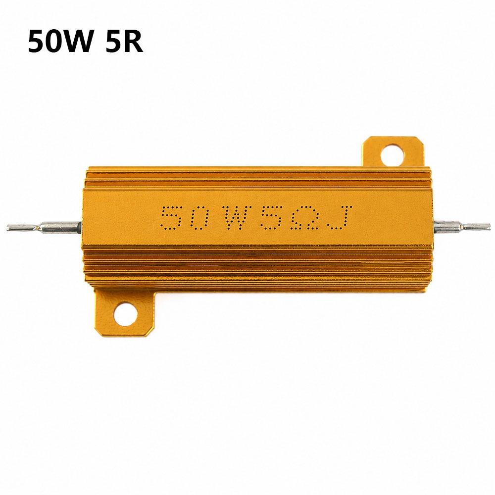 1Pcs Aluminum Shell Wirewound Load Resistor Metal Shell Resistor  for Current Limiting Protection