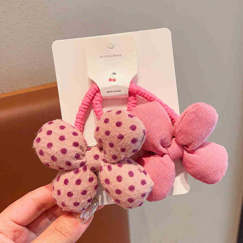 New 2025 Floral Children s Hair Ties - Gentle, Durable, High Elasticity Flower Rubber Bands for Girls