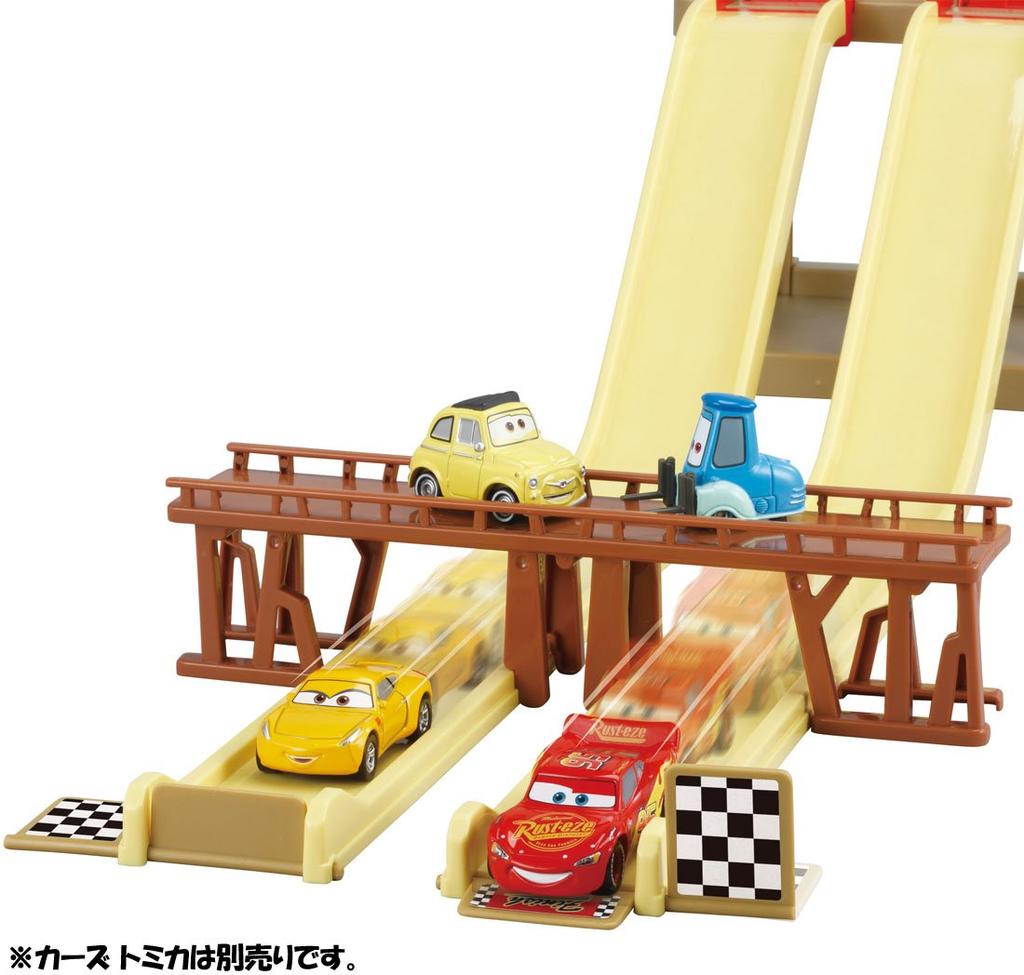 Disney Cars Tomica Action Course Triple Battle Course