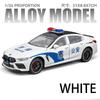 1:24 Scale M8 Police Vehicle Model Alloy Cars Toys Boys Sound Light Diecast Metal Pull Back Auto Gift Hot Wheels Collect Premium