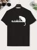Children's Short-sleeve Chessboard Print T-shirt, Round-neck Summer Top, Suitable for Boys' Casual Wear