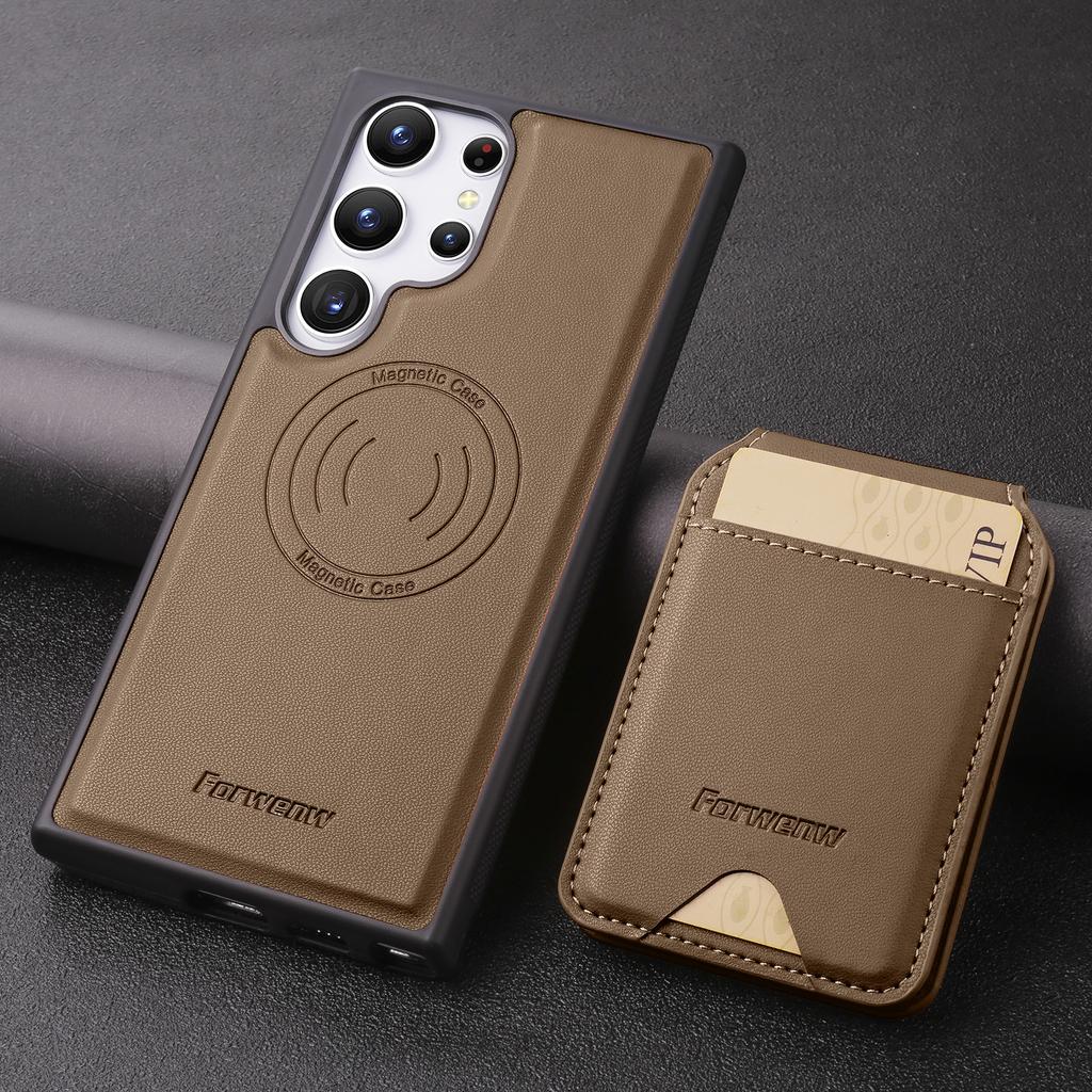 2 in 1 Detachable Vertical Cards Bag Wallet Leather Case For Samsung A55 A15 A25 A35 S24 Ultra S23 Plus S22 Kickstand RFID Cover